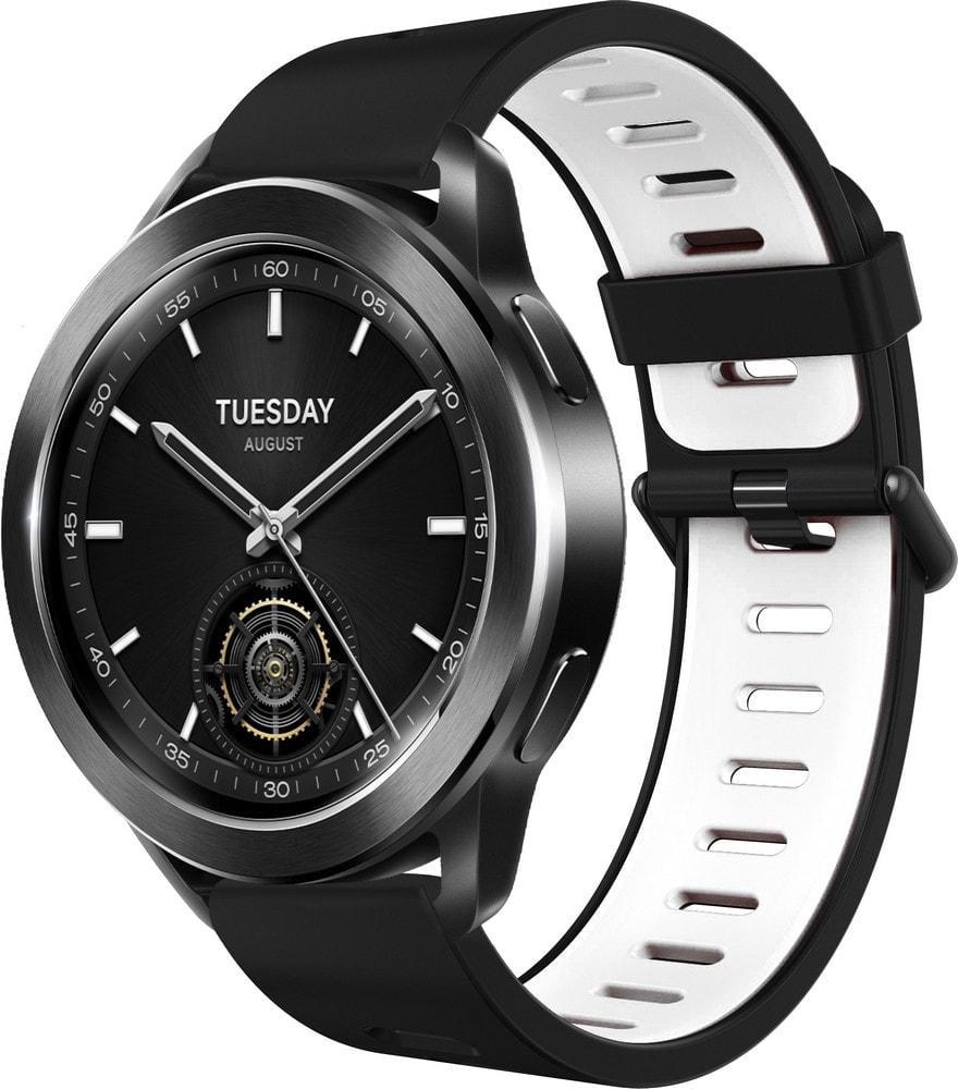 Ремешок Traf для смарт-часов Xiaomi Watch S3 Black/White (37164-1E)