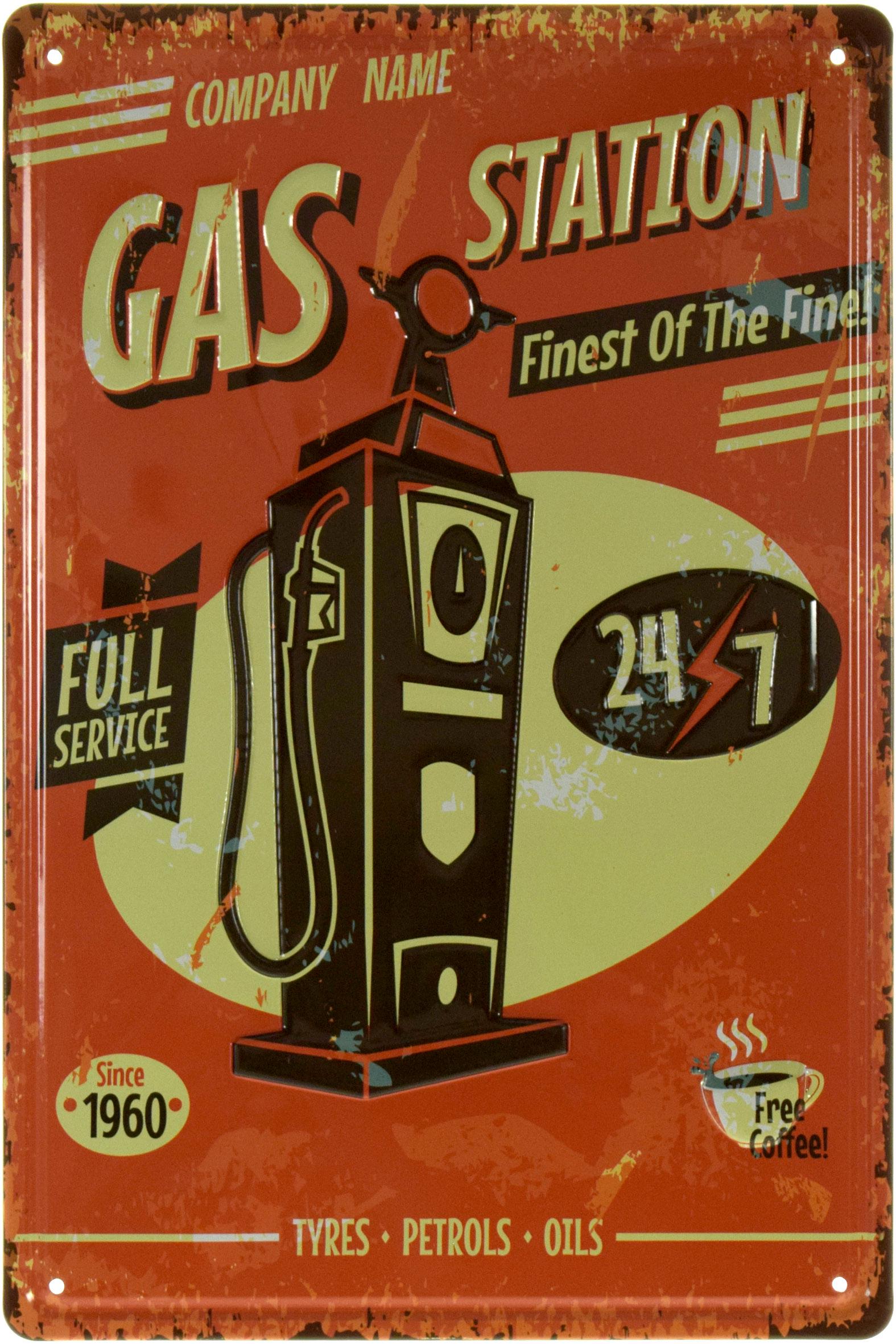 Табличка металева Заправка/Gas Station Fines Of The Fine! 20x30 см Табличка металева Заправка/Gas Station Fines Of The Fine! 20x30 см