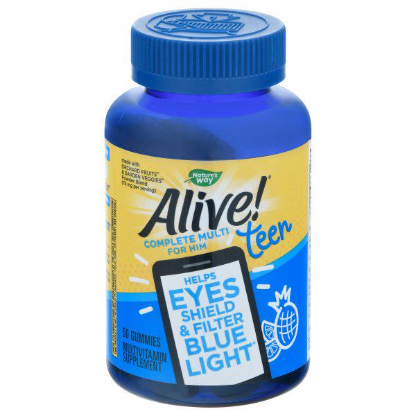 Добавка натуральная Alive! Teen Complete Multi for Him 50 gummies