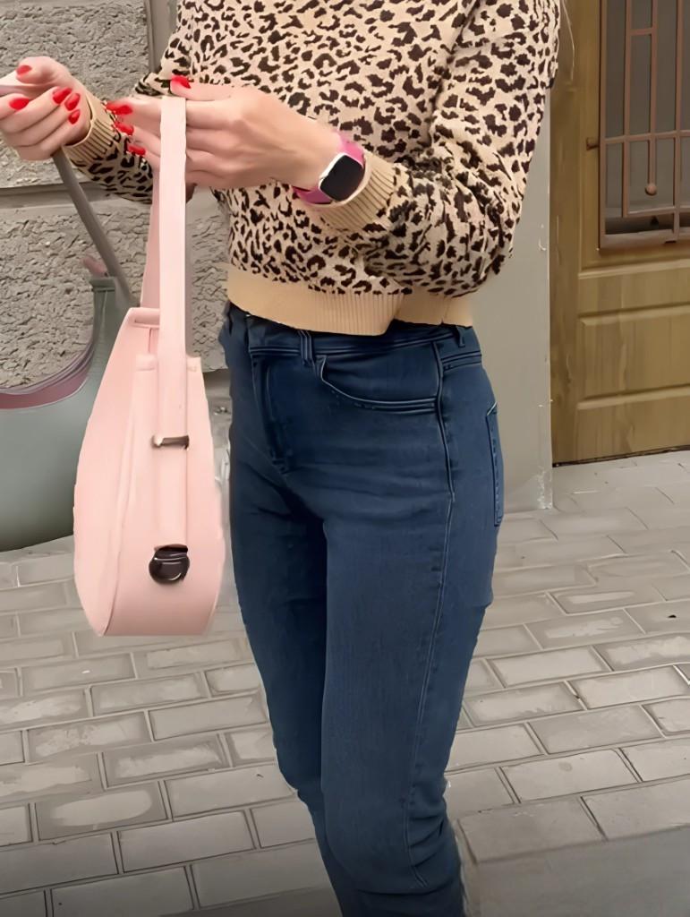 Сумка багет женская и кошелек из экокожи 2в1 Пудровый (2070277564) - фото 5