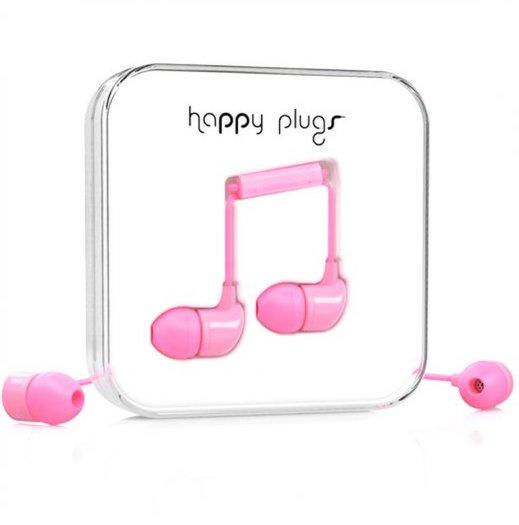 Проводные вакуумные наушники Happy Plugs Headphones In-Ear, Pink