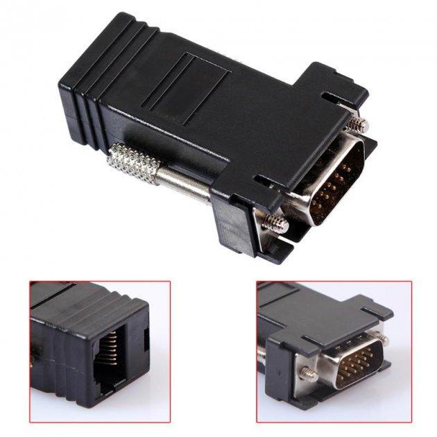 Переходник мониторный SUNROZ с VGA на RJ45/Lan (A48480) - фото 3