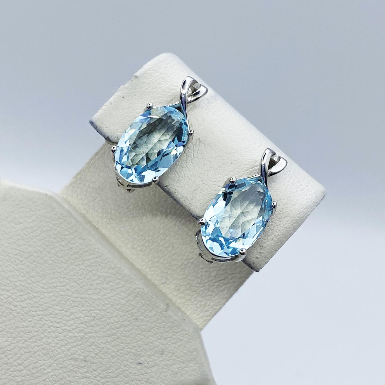 Серьги серебряные с кварцем 4,35 г (2240933654)