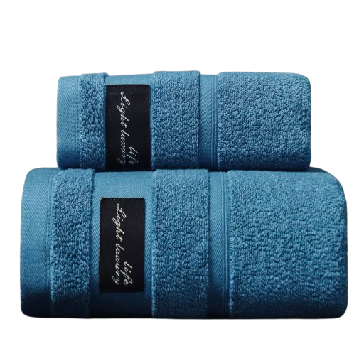 Набор полотенец Home Cosiness 2в1 140х70 см/74х34 см Синий (NR2in1BathBlueCosy) - фото 6 Набор полотенец Home Cosiness 2в1 140х70 см/74х34 см Синий (NR2in1BathBlueCosy) - фото 6