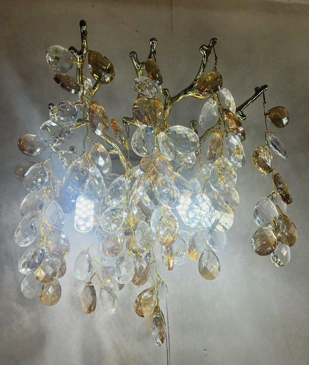 Бра хрустальное Sirius Ш W33013-2 S GD (43999) Бра хрустальное Sirius Ш W33013-2 S GD (43999)