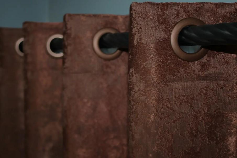 Штори на люверсах жакард Sultan YL 1,5х2,5 м 2 шт. Коричнево-бордовий (1204ш 37-0063) - фото 5 Штори на люверсах жакард Sultan YL 1,5х2,5 м 2 шт. Коричнево-бордовий (1204ш 37-0063) - фото 5