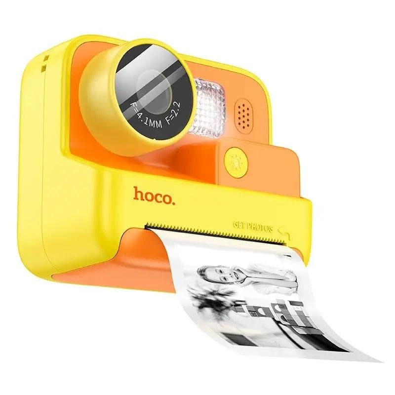 Фотоаппарат цифровой детский Hoco DV200 мгновенная печать Yellow