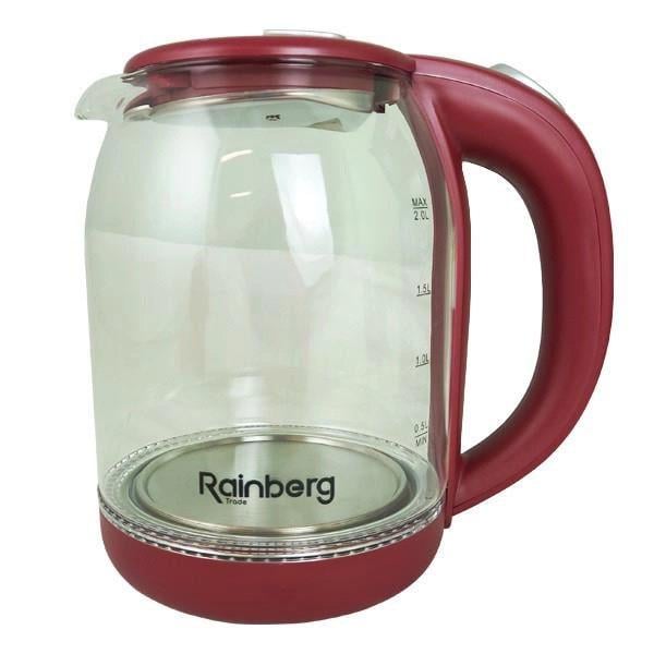 Електрочайник Rainberg RB-2218 3200 Вт 2 л Червоний (31979993)