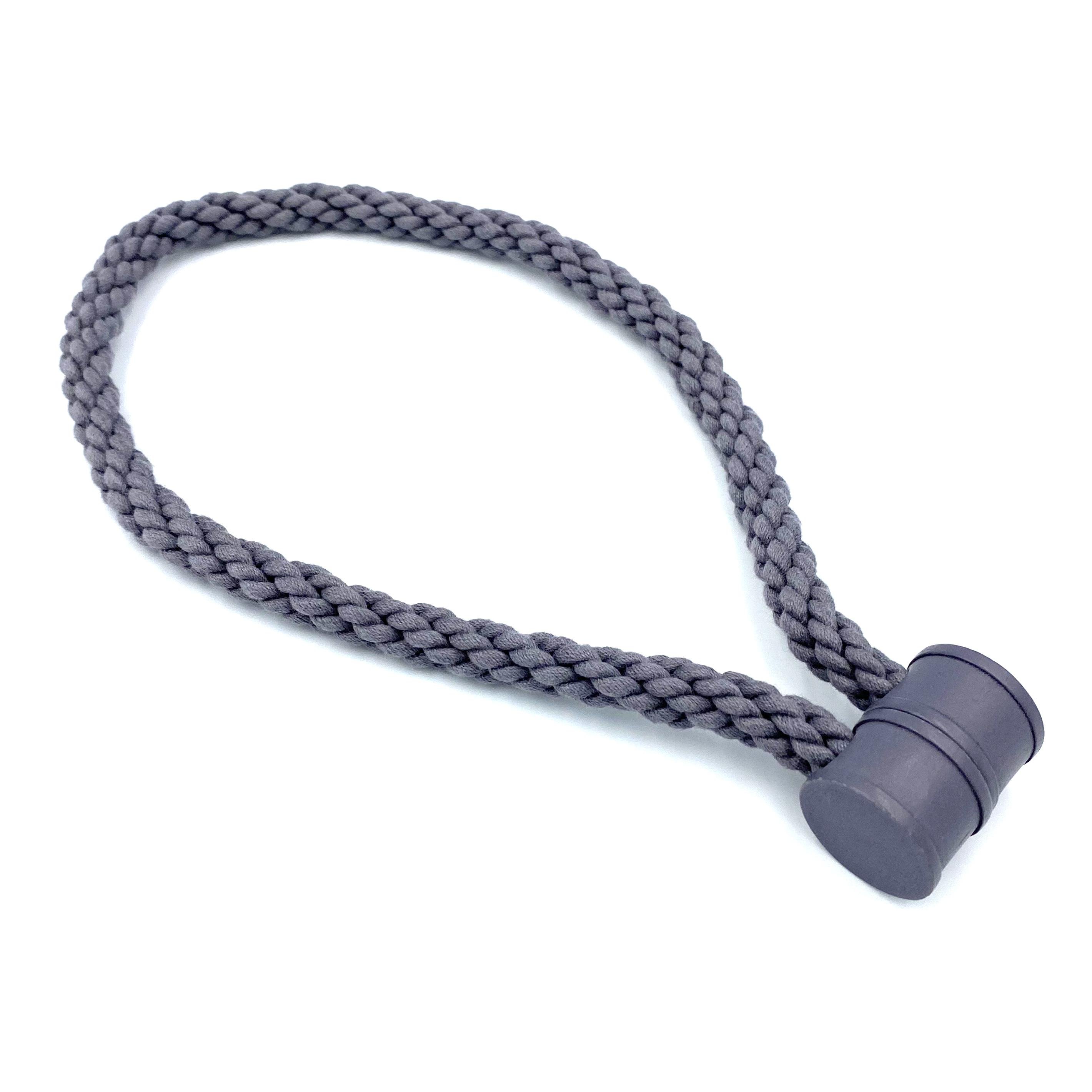 Магніт для штор TyulPan Канат плетений Темно-сірий