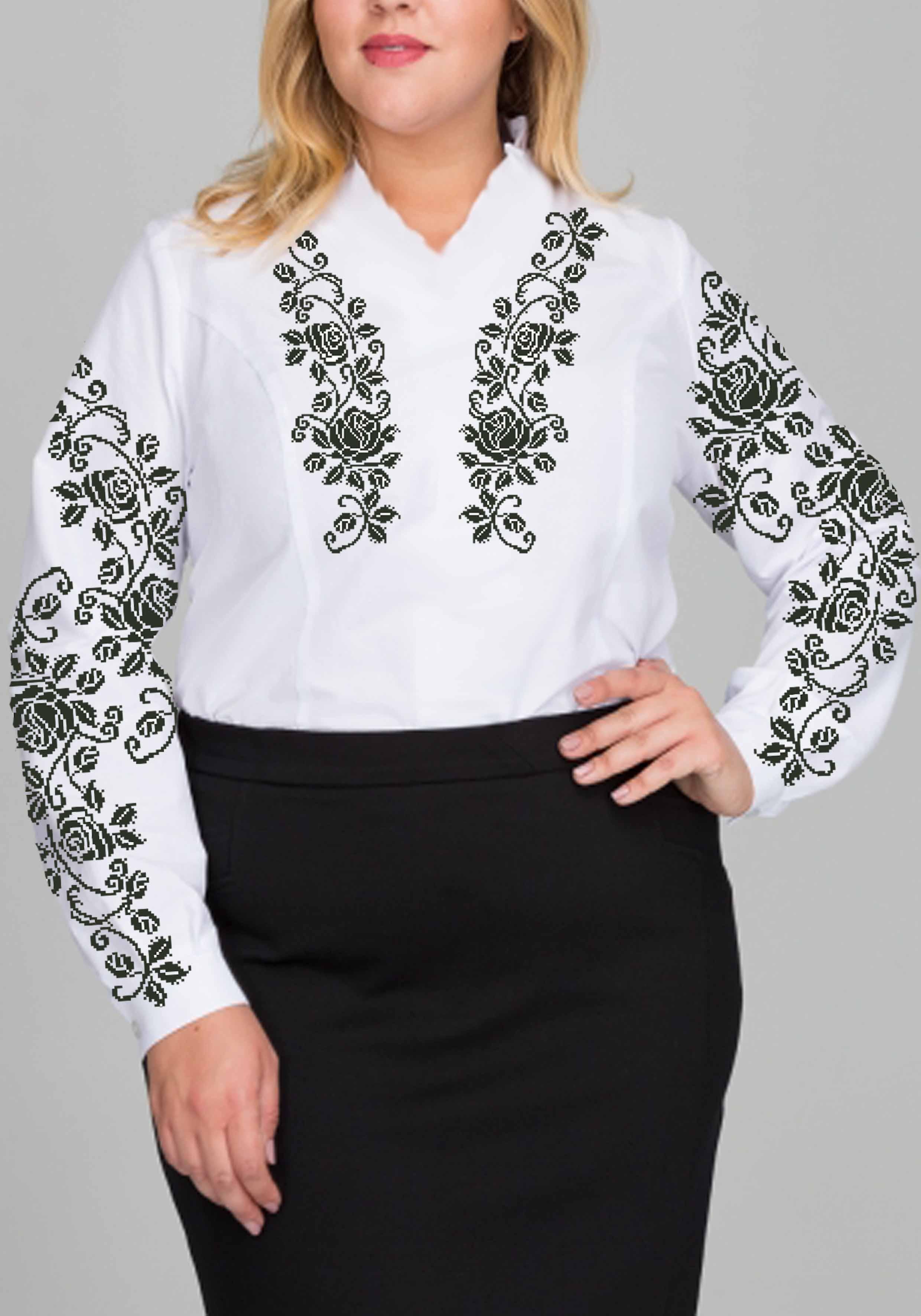 Заготовка для вишивки нитками або бісером сорочка СЖ-421 габардин