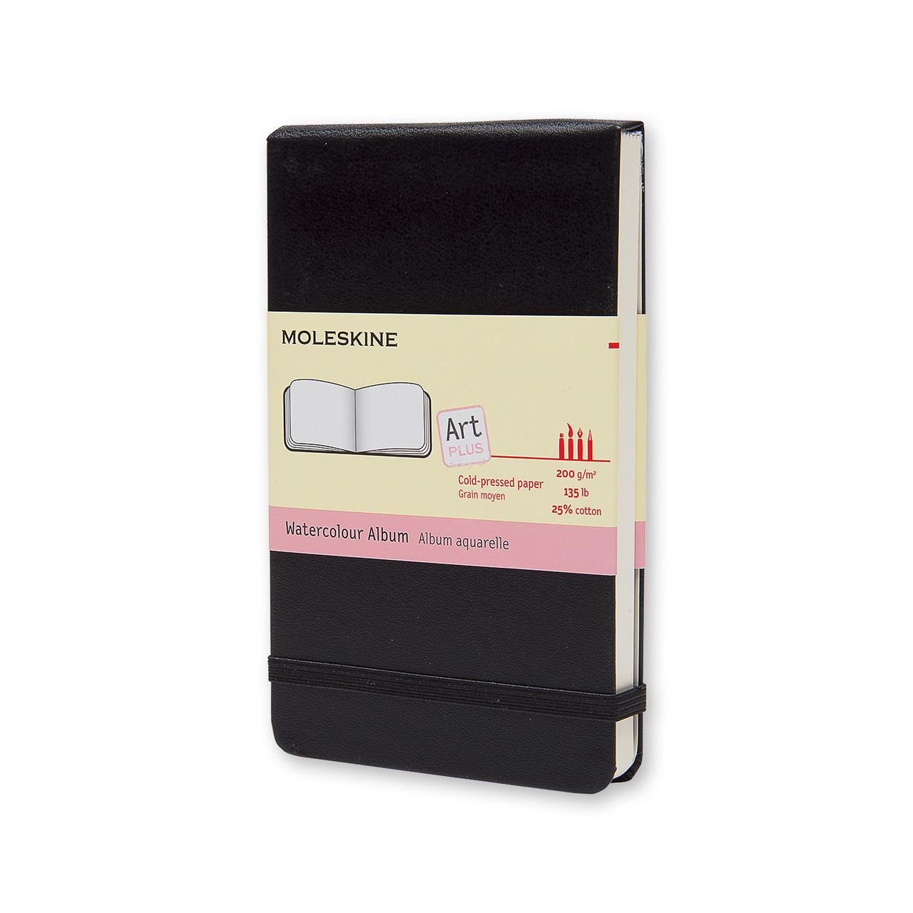 Альбом Moleskine Art для рисования карманный 9х14 см акварель черный (9788883705601)