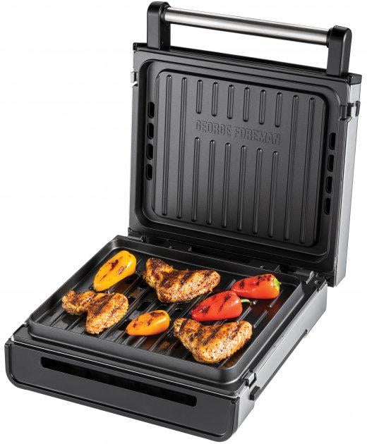 Гриль электрический George Foreman Smokeless Grill 1575 Вт Нержавеющая сталь (28000-56)