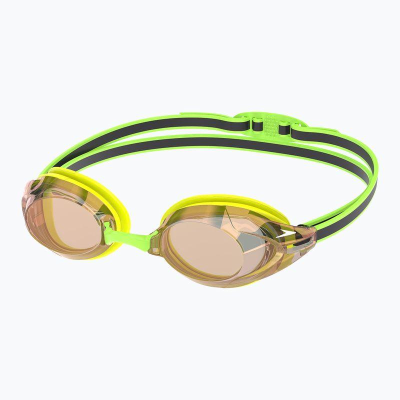 Очки для плавания Speedo VANQUISHER 3.0 MIRRORed One Size Зеленый/Желтый (8-00473417218)