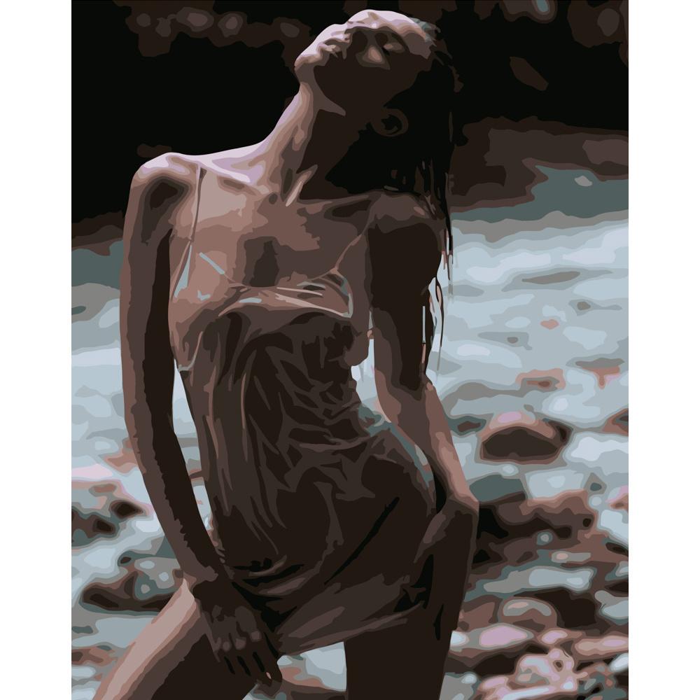 Картина за номерами Strateg Преміум Розкішна амазонка 40x50 см (DY037)