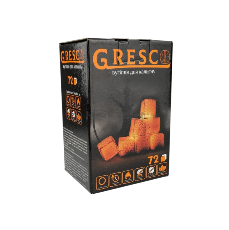 Уголь для кальяна ореховый Gresco (2134168697)