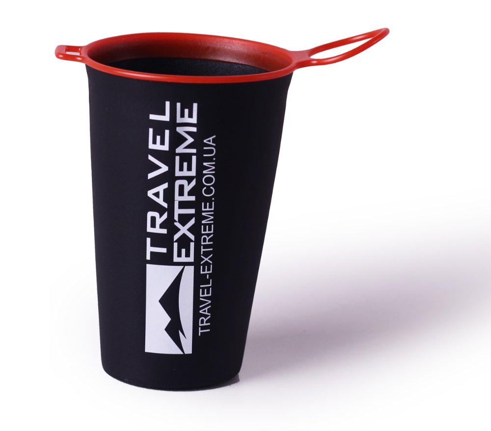 Стакан складной силиконовый Travel Extreme SoftCup 200 мл Black - фото 1