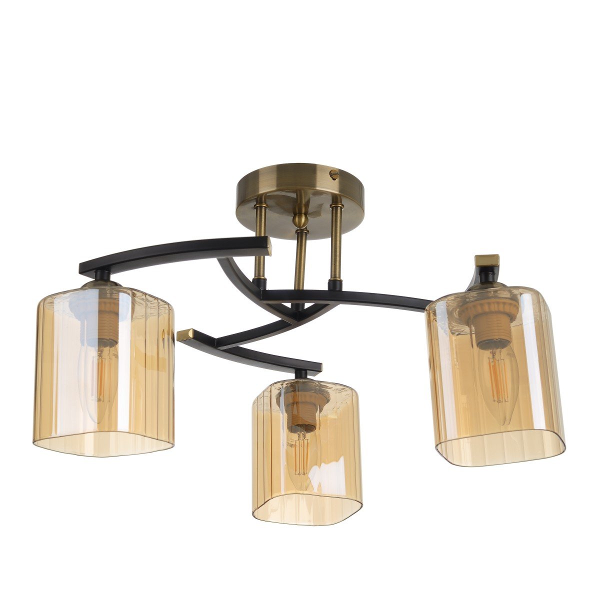 Люстра Brille LK-654S/3 E27 AB/BK (23-756)