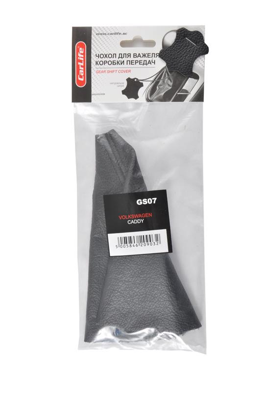 Чехол на рычаг КПП VW Caddy Black (25873)