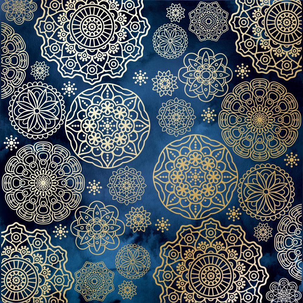 Лист бумаги односторонний Golden Napkins с фольгированием 30,5х30,5 см Night Garden