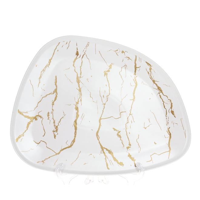 Блюдо фарфоровое Мраморная роскошь 31х23,5 см (33530)