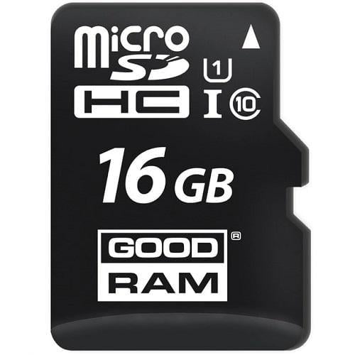 Карта памяти GoodRAM M1AA-0160R12 Secure Digital Micro 16 Gb class 10 UHS I Retail 10 adapter (562874)