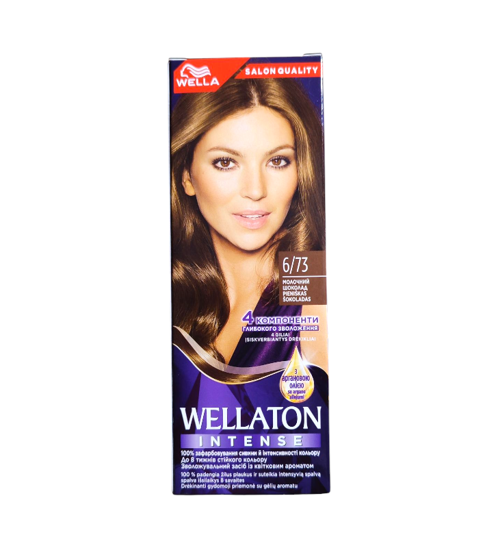 Крем-краска для волос Wellaton Intense 6/73 Молочный шоколад 110 мл
