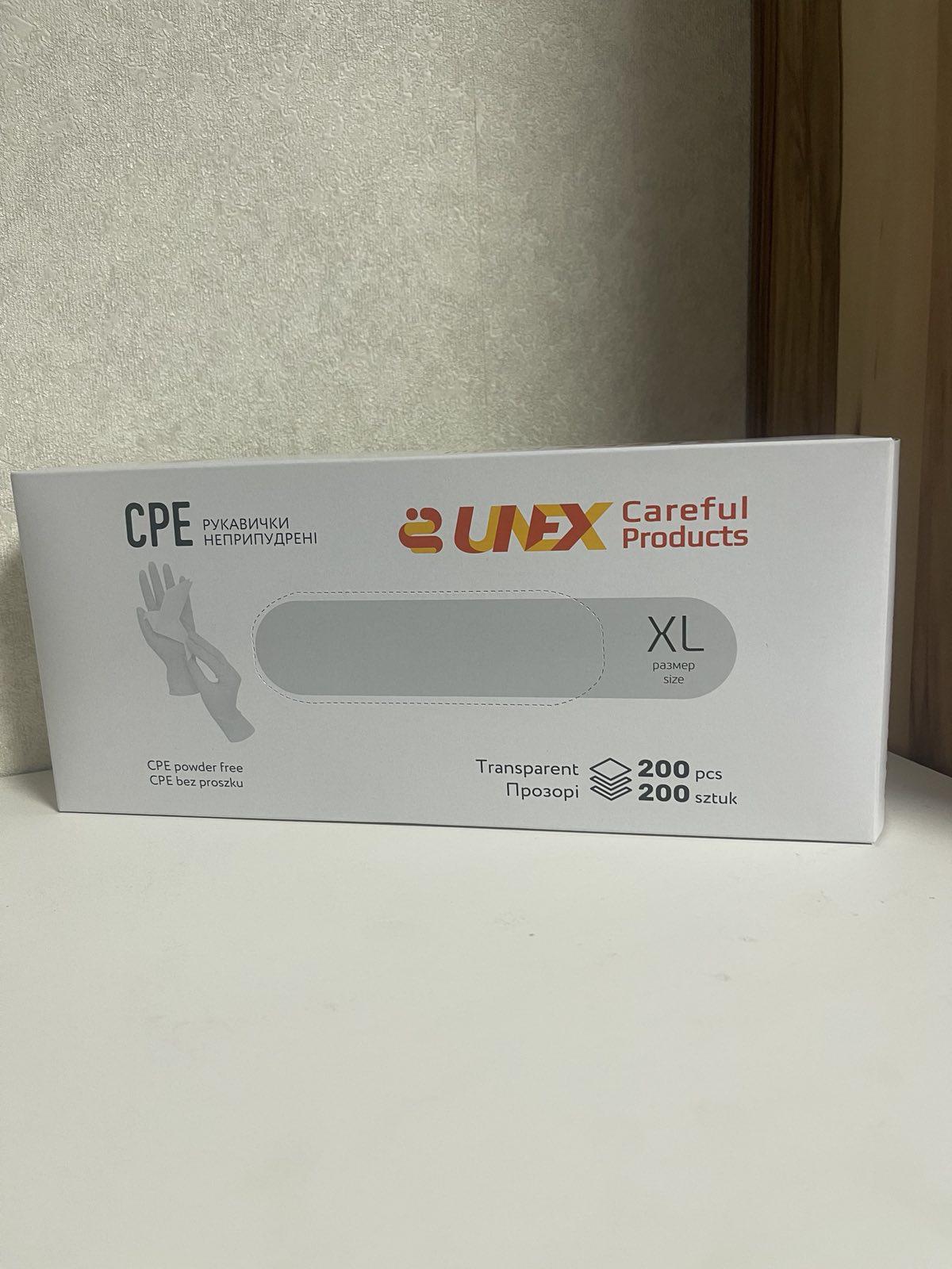 Перчатки CPE Unix неопудренные XL 200 шт. Прозрачный (28339714) - фото 2 Перчатки CPE Unix неопудренные XL 200 шт. Прозрачный (28339714) - фото 2