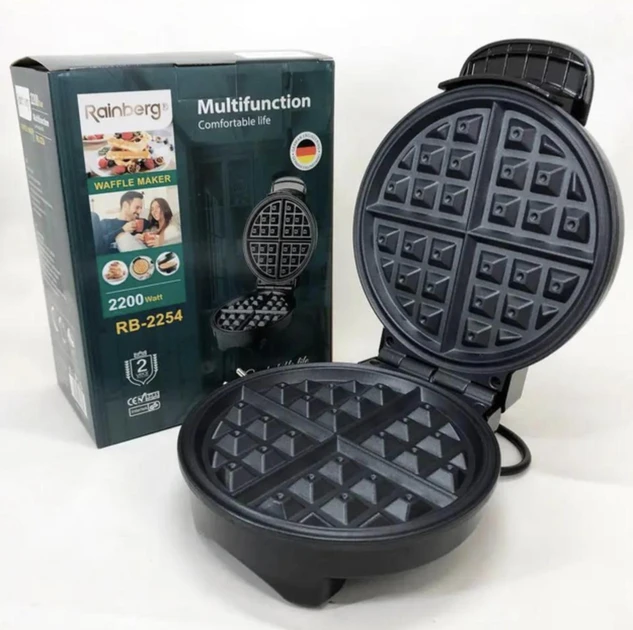 Вафельница для бельгийских вафель Rainberg RB 2254 2200 Вт