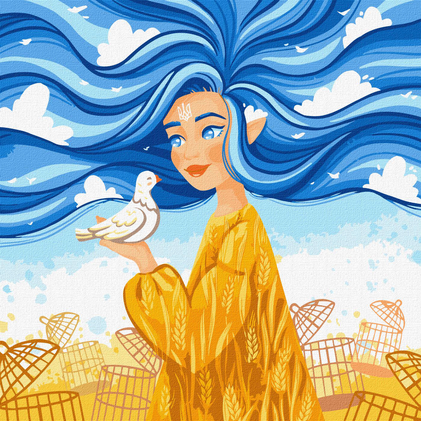 Картина по номерам Идейка Независимая красавица 40x40 см (Id-KHO2563)