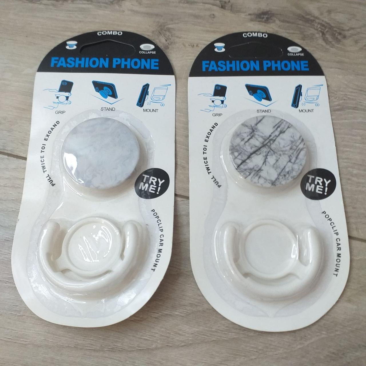 Попсокет держатель Fashion для 3D Combo 2 шт./1 уп. Белый (KG-10572) Попсокет держатель Fashion для 3D Combo 2 шт./1 уп. Белый (KG-10572)