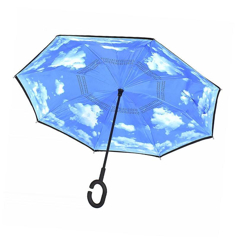 Зонт женский Lesko Up-Brella Голубое небо