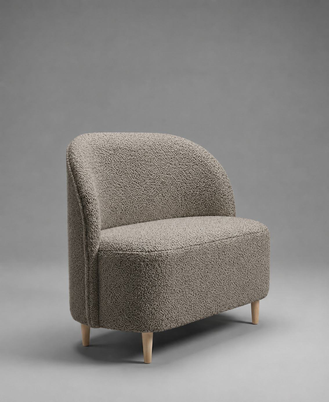 Диван для очікування Chetko Symphony букле 120 см Бежевий (HН10001)
