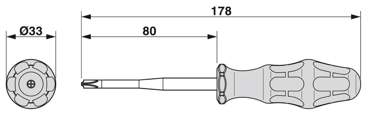 Викрутка ізольована Phoenix Contact SF-PHSL 1-80 S-VDE Plus-Minus PH/шліц (1212697) - фото 2 Викрутка ізольована Phoenix Contact SF-PHSL 1-80 S-VDE Plus-Minus PH/шліц (1212697) - фото 2