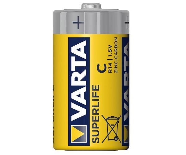 Батарейка Varta Superlife C R14 1,5V Zinc/Carbon Yellow