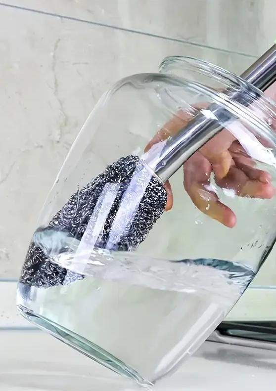 Щетка-ершик для уборки с ручкой 1 шт. Голубой - фото 3 Щетка-ершик для уборки с ручкой 1 шт. Голубой - фото 3