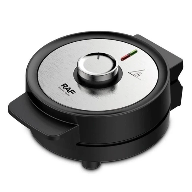 Вафельница RAF R 565 электрическая 1000 Вт Серый (GR-05226)