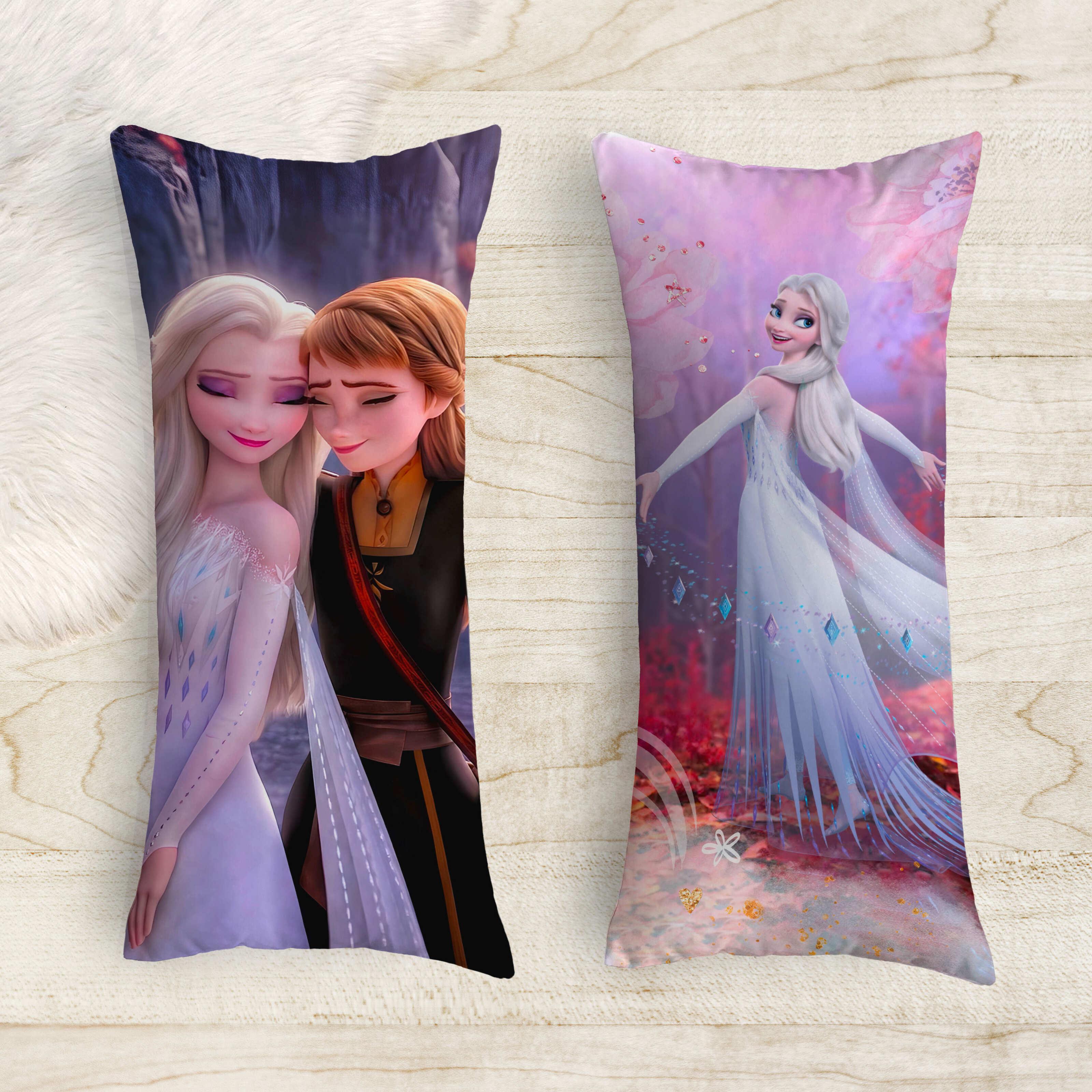 Подушка-обіймашка дакімакура дитяча Анна та Ельза Холодне серце 40х100 см