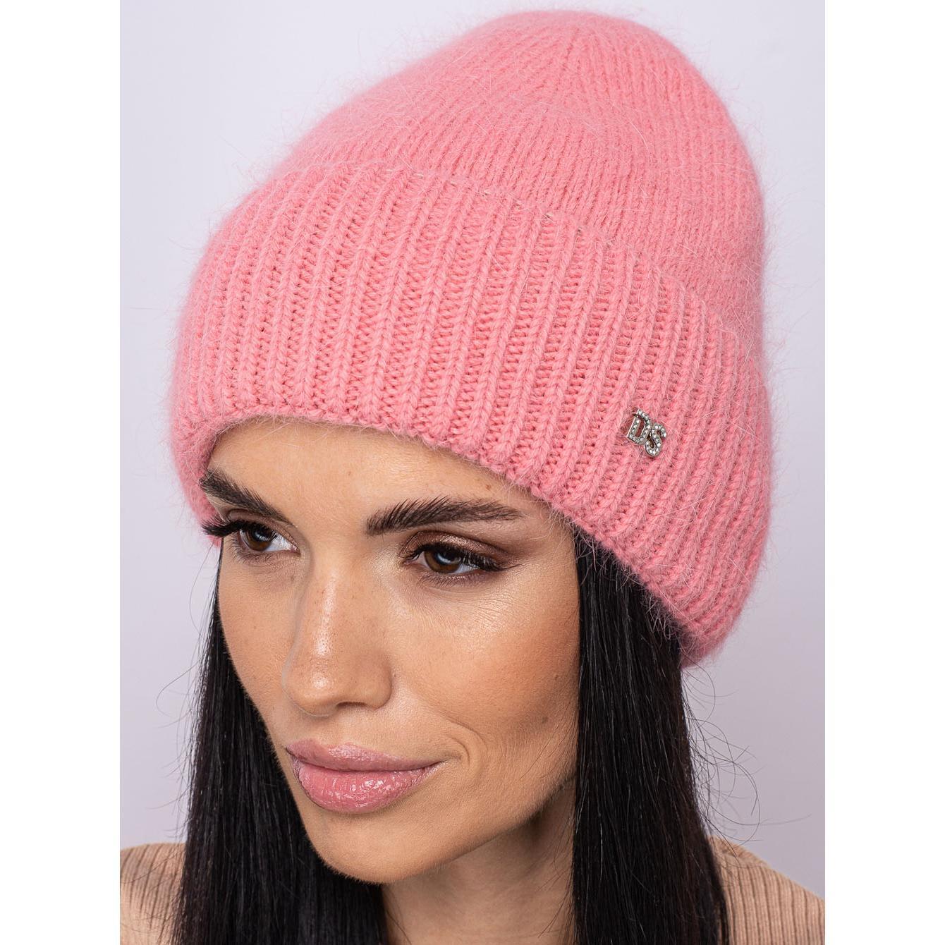 Шапка ангоровая женская Leks Медея one size Розовый - фото 1 Шапка ангоровая женская Leks Медея one size Розовый - фото 1