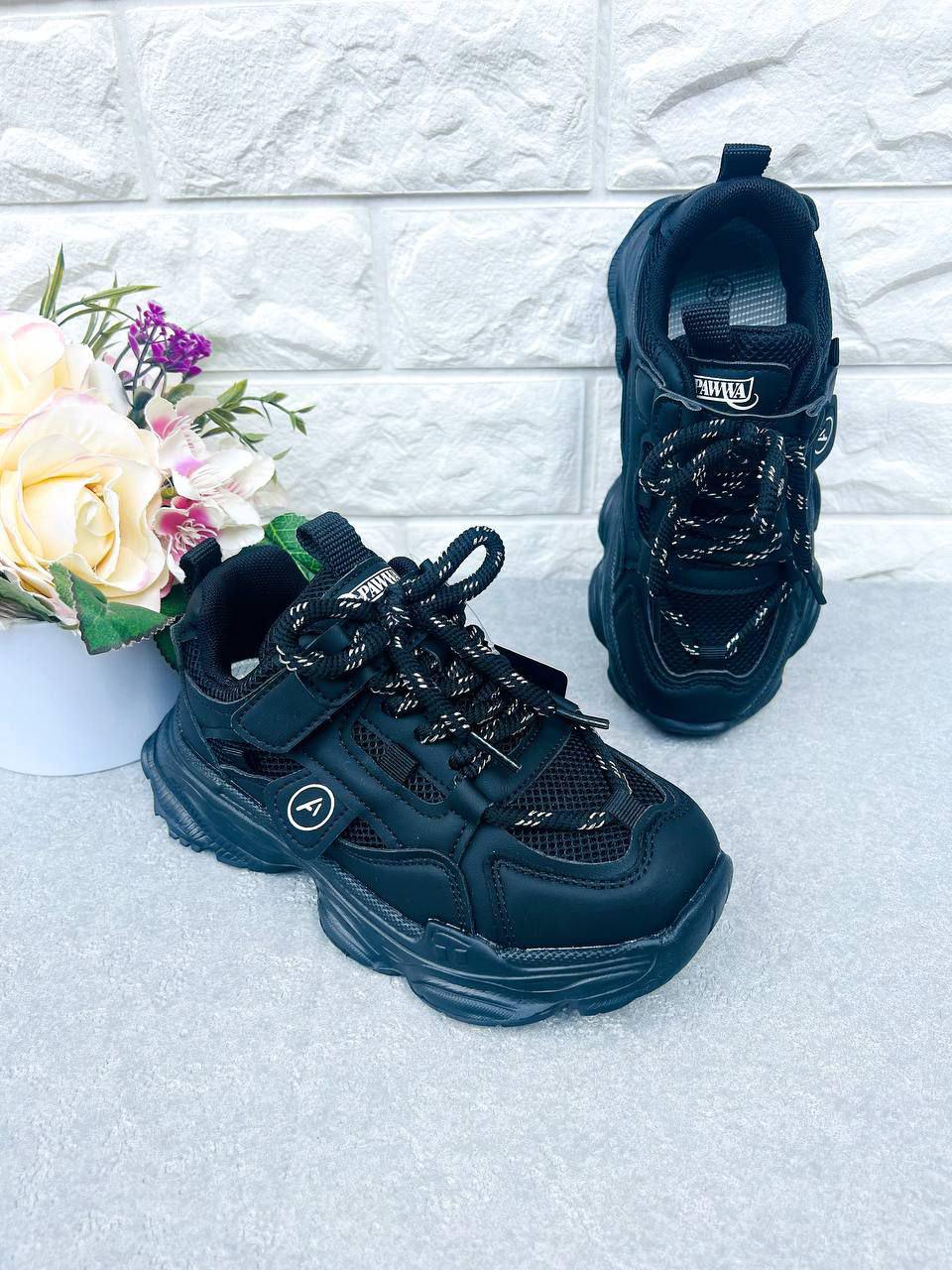 Кроссовки для девочки Apawwa 1705 р. 36 22,7 см Черный (1705-2)