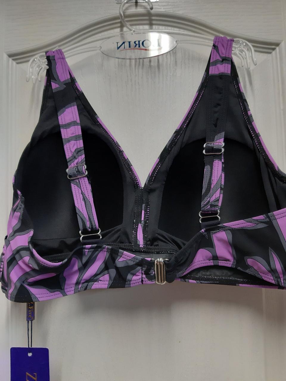 Купальник жіночий роздільний ZZ.Five 56739-6k з високими шортами р. 50 Чорний з фіолетовим (25548615) - фото 2 Купальник жіночий роздільний ZZ.Five 56739-6k з високими шортами р. 50 Чорний з фіолетовим (25548615) - фото 2