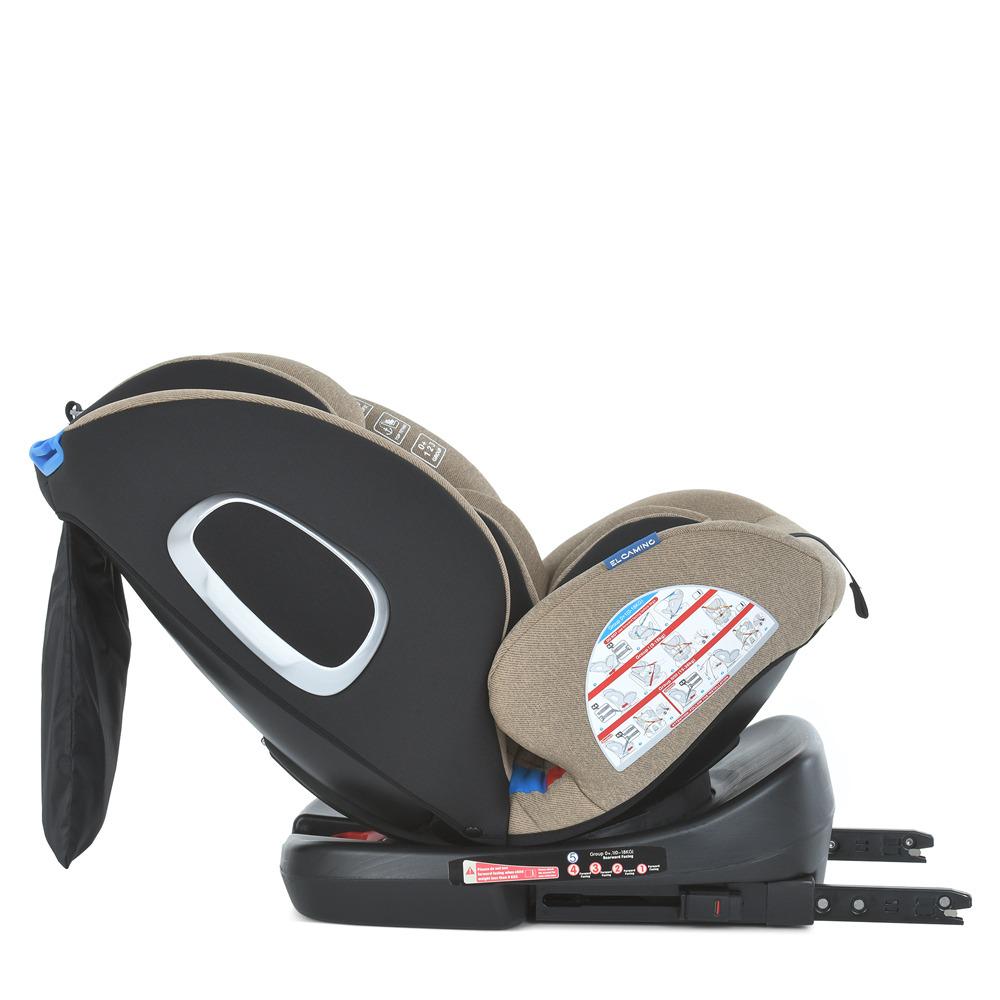 Автокресло детское El Camino Royal ME 1079 ABSOLUTE группа 0+1/2/3 360 град isofix лен Beige (6903317585816) - фото 8 Автокресло детское El Camino Royal ME 1079 ABSOLUTE группа 0+1/2/3 360 град isofix лен Beige (6903317585816) - фото 8