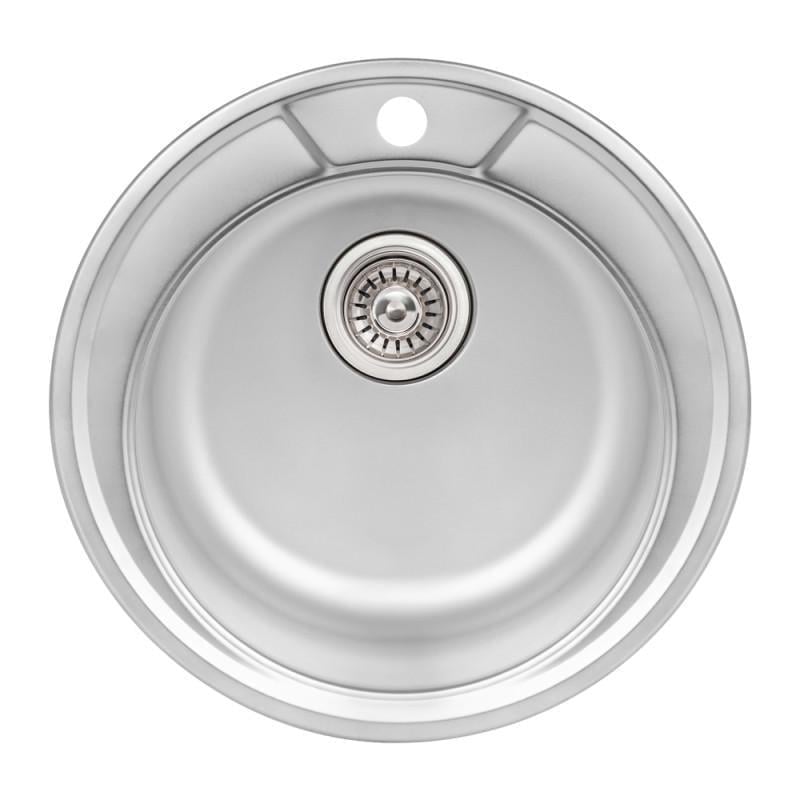 Кухонная мойка Q-tap D490 Satin 0,8 мм 10349 (QTD490SAT08)