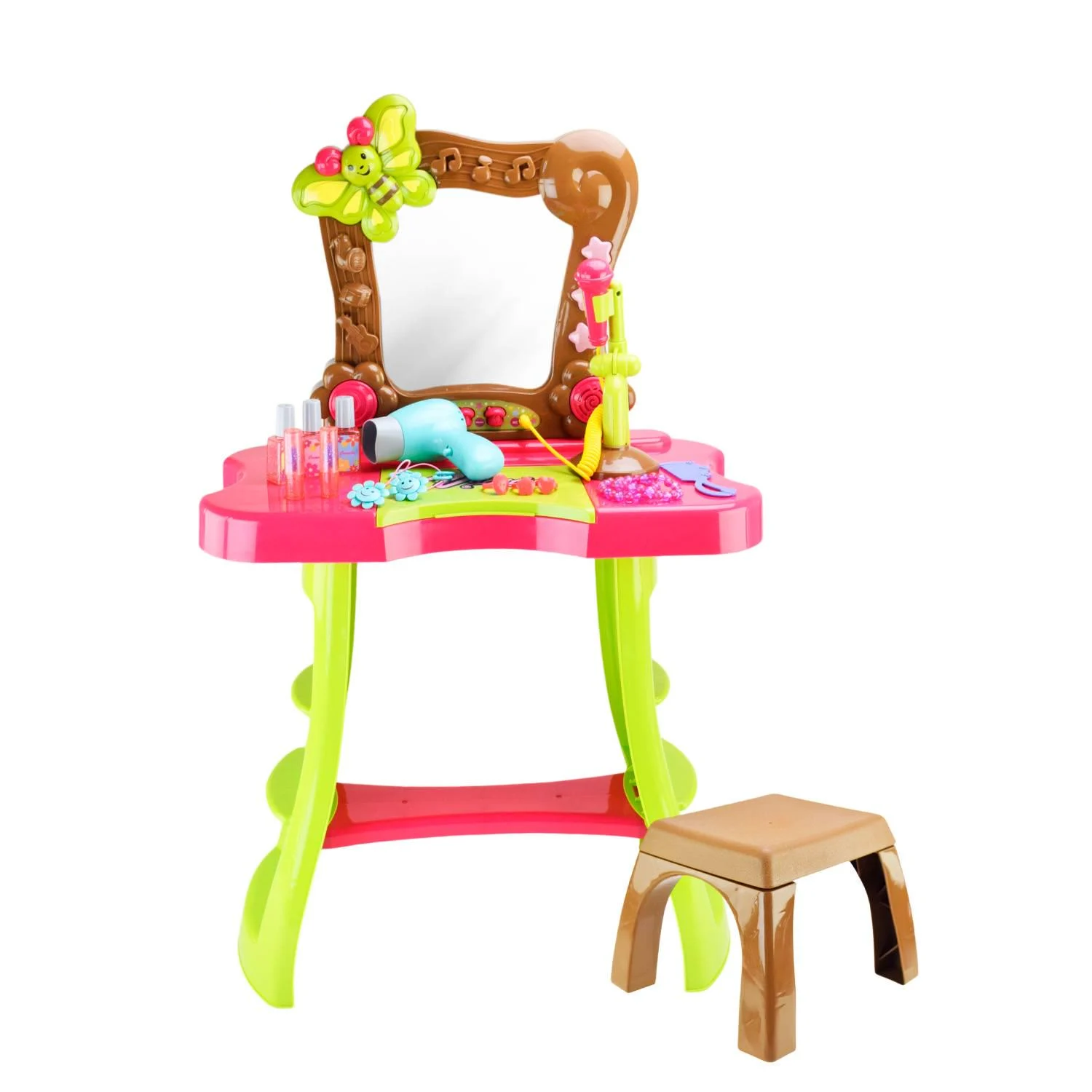 Детский игровой набор Bohui 661-135 Beautiful Girl стульчик/фен/микрофон (46887)