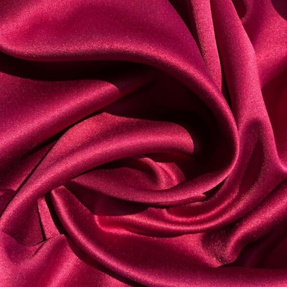 Ткань костюмно-плательная атлас IDEIA Lux V-44 1,5 м Вишневый (2200004037943)