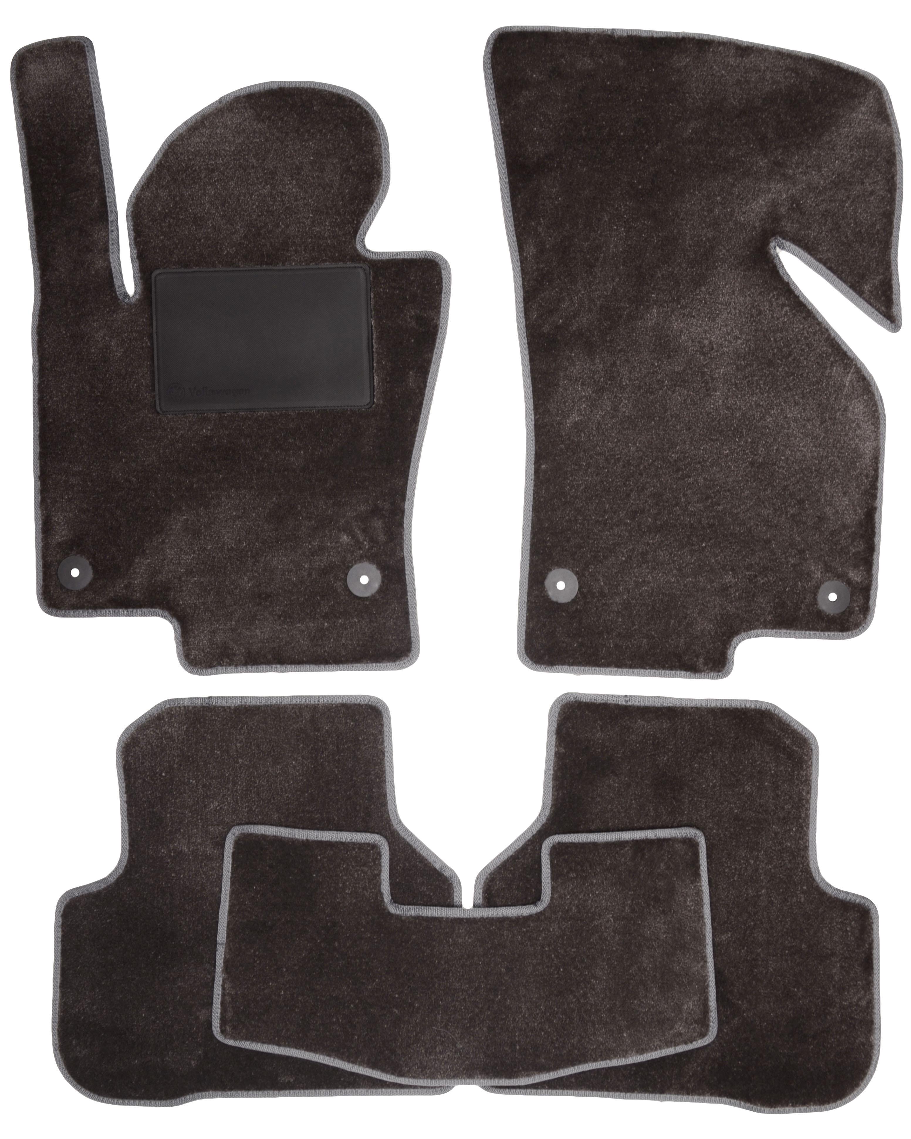 Коврики в салон для Volkswagen Passat B6 '05-10 текстильные Серый (169259)