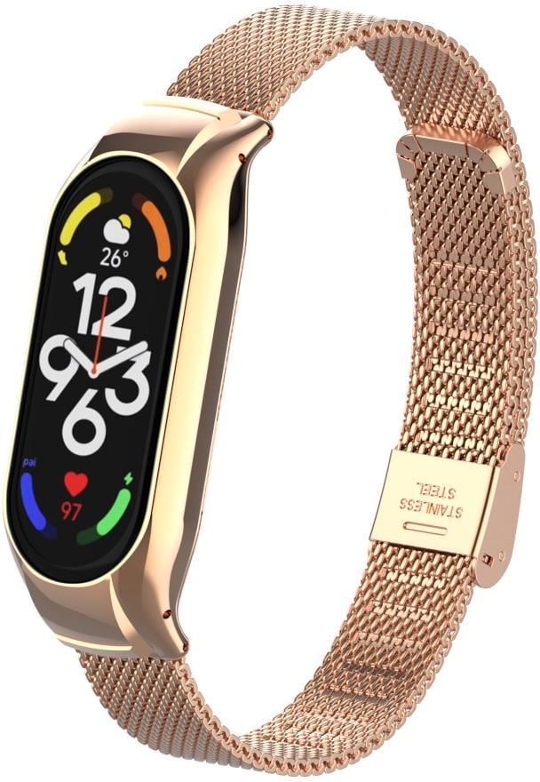 Ремінець металевий Rapid для смарт-годинника Mi Band 7 Rose Gold (28020-27) Ремінець металевий Rapid для смарт-годинника Mi Band 7 Rose Gold (28020-27)
