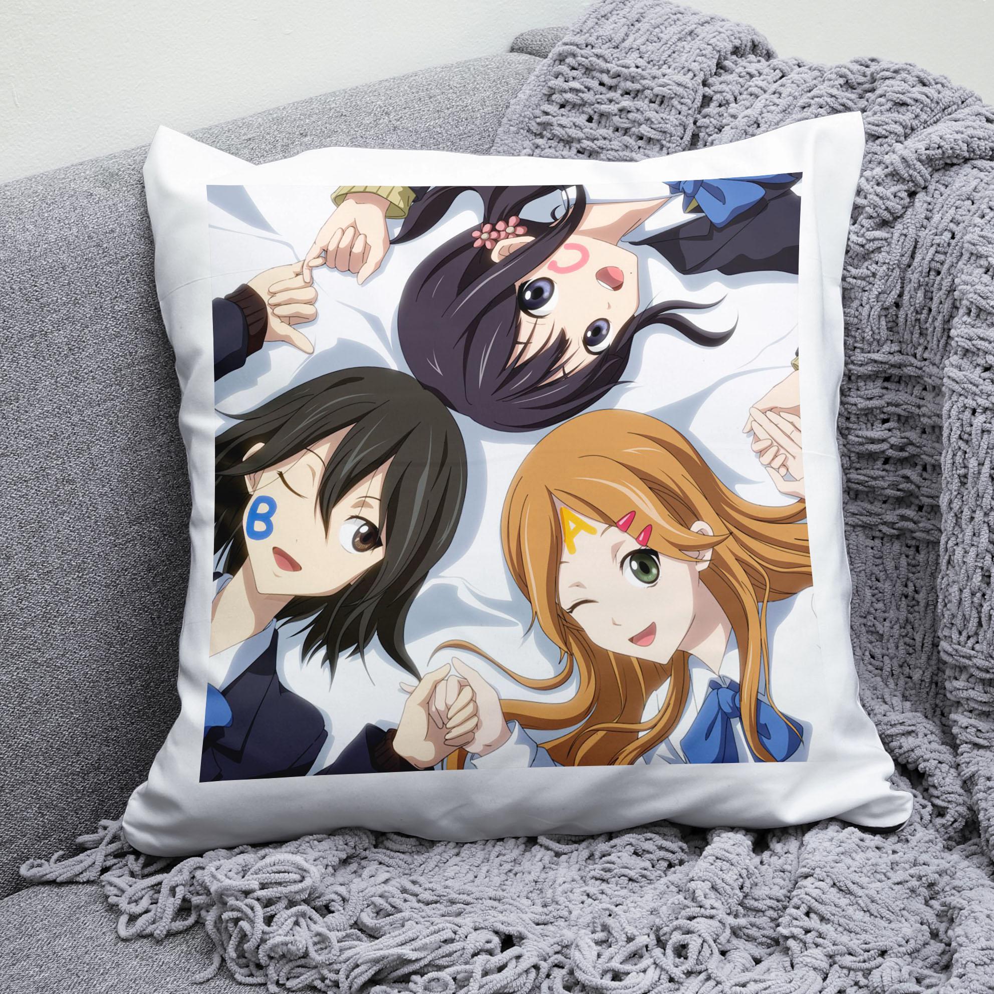 Плюшевая подушка квадрат с принтом аниме Kokoro Connect