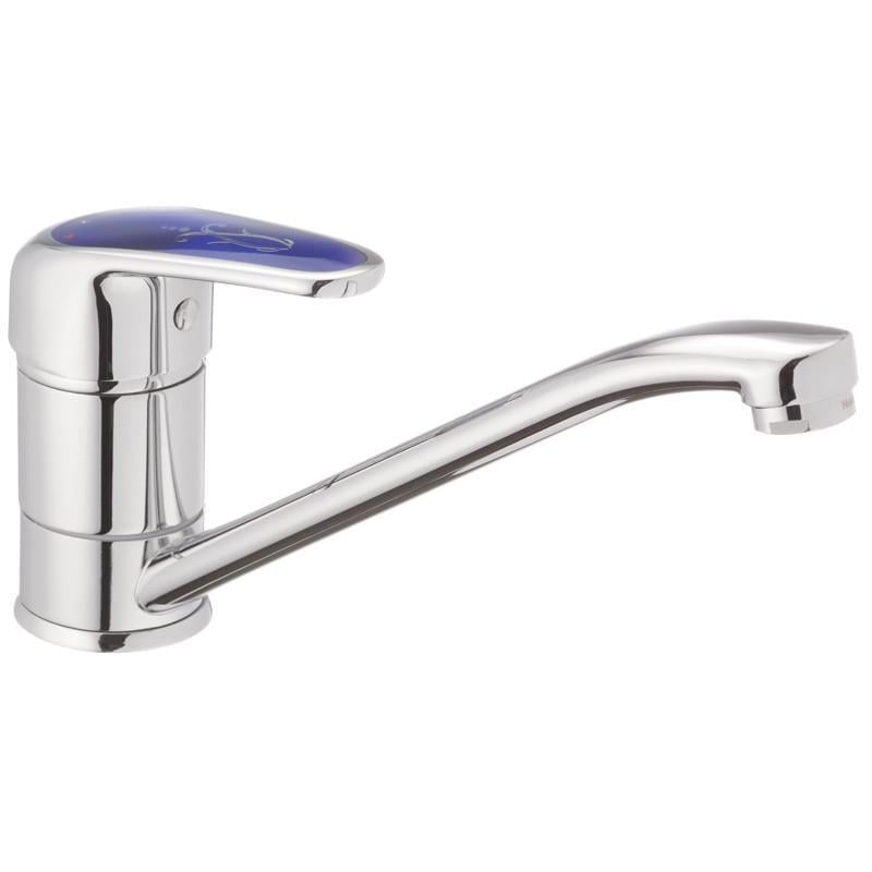 Смеситель для кухни Haiba MAGIC 004 с синей ручкой (HB0664) Смеситель для кухни Haiba MAGIC 004 с синей ручкой (HB0664)