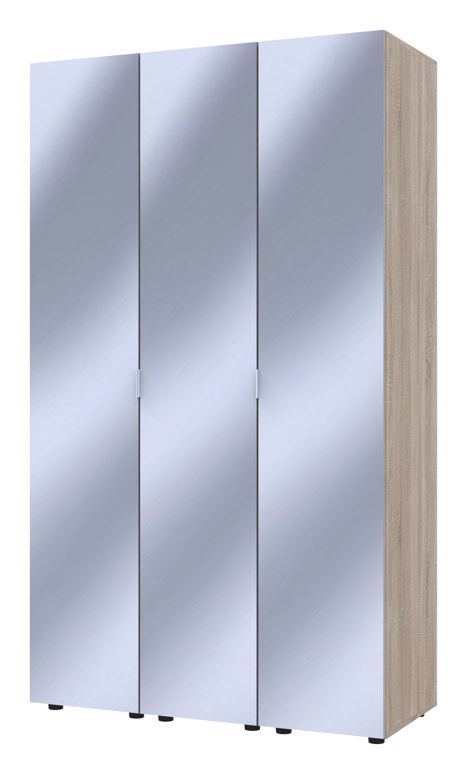 Комплект пеналів для одягу Doros Гелар 117х49,5х203,4 см 3 шт. 3 Дзеркала/Дуб Сонома (DRS-011128)