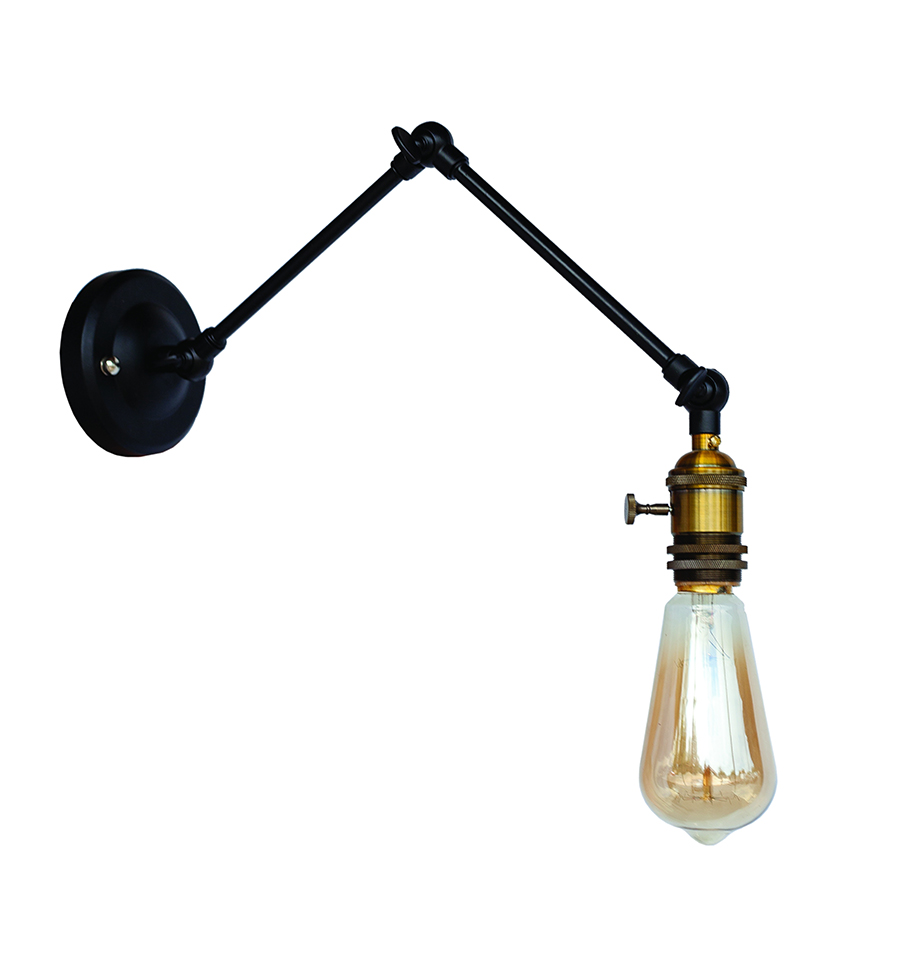 Бра Levistella Lofty большое с патроном AMP15 Черный/Золотой (1963530816)